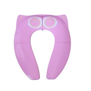 Gimars Non Slip Folding Travel/Portable Pink Owl Travel Potty Seat & Bag